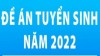 ĐỀ ÁN TUYỂN SINH TRUNG CẤP, CAO ĐẲNG NĂM 2022 (Khối ngành Giáo dục nghề nghiệp)